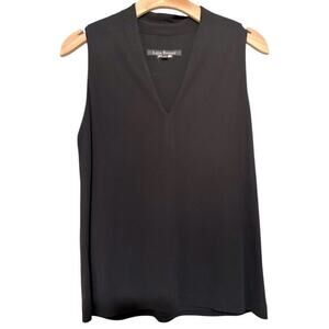 Lida Baday Vintage Women’s Size M Black Sleeveless Drapey Tank Top Blouse